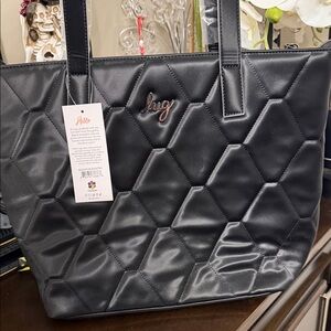 Lug Paddock Satin Luxe Black NWT Tote
